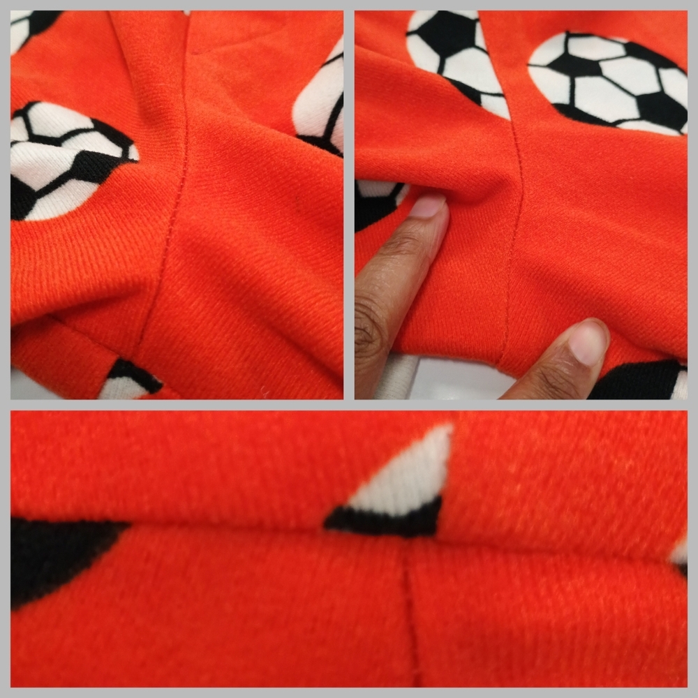 Screaming Mercy Boy Orange & Soccer Ball Print Sleepwear Loungewear Pajamas Pant - Picture 6 of 11